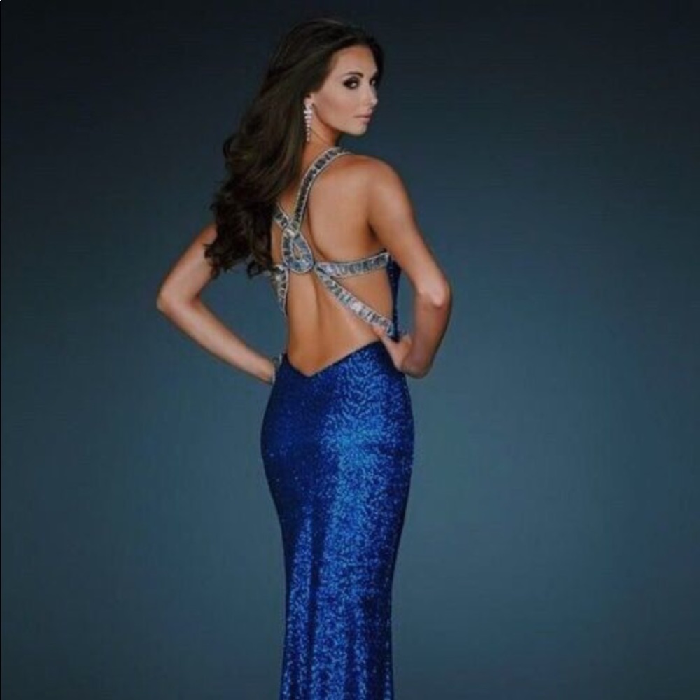 BLUE SEQUENCE DRESS
